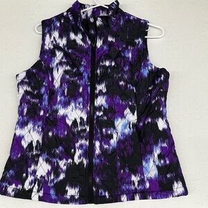 Exertek Purple and Black Sleeveless Top